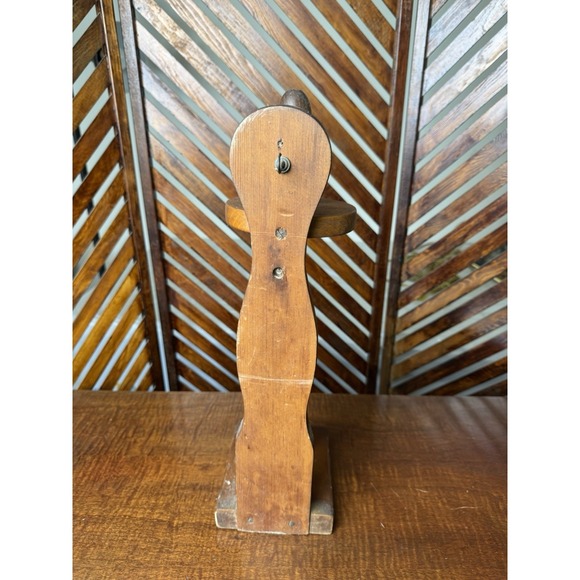 Vintage Solid Wood Paper Towel Holder Free Standing 18" Tall/Cottagecore - Picture 3 of 3